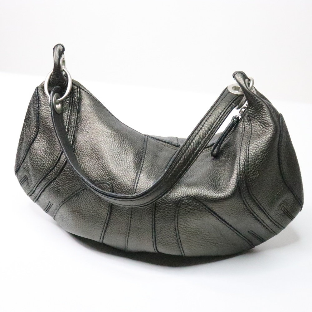 Banana Republic Vintage Pewter Metallic Shoulder Bag | Occasional Handbag